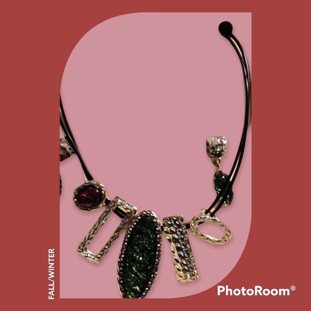 Necklace and earrings